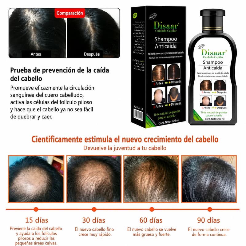 Disaar Shampoo Anticaída · 200ml