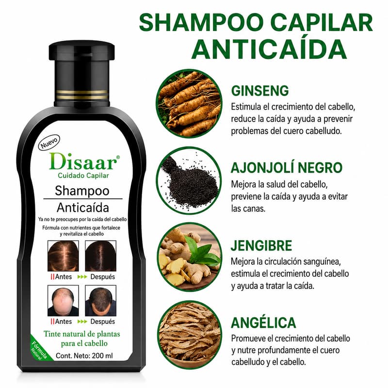 Disaar Shampoo Anticaída · 200ml
